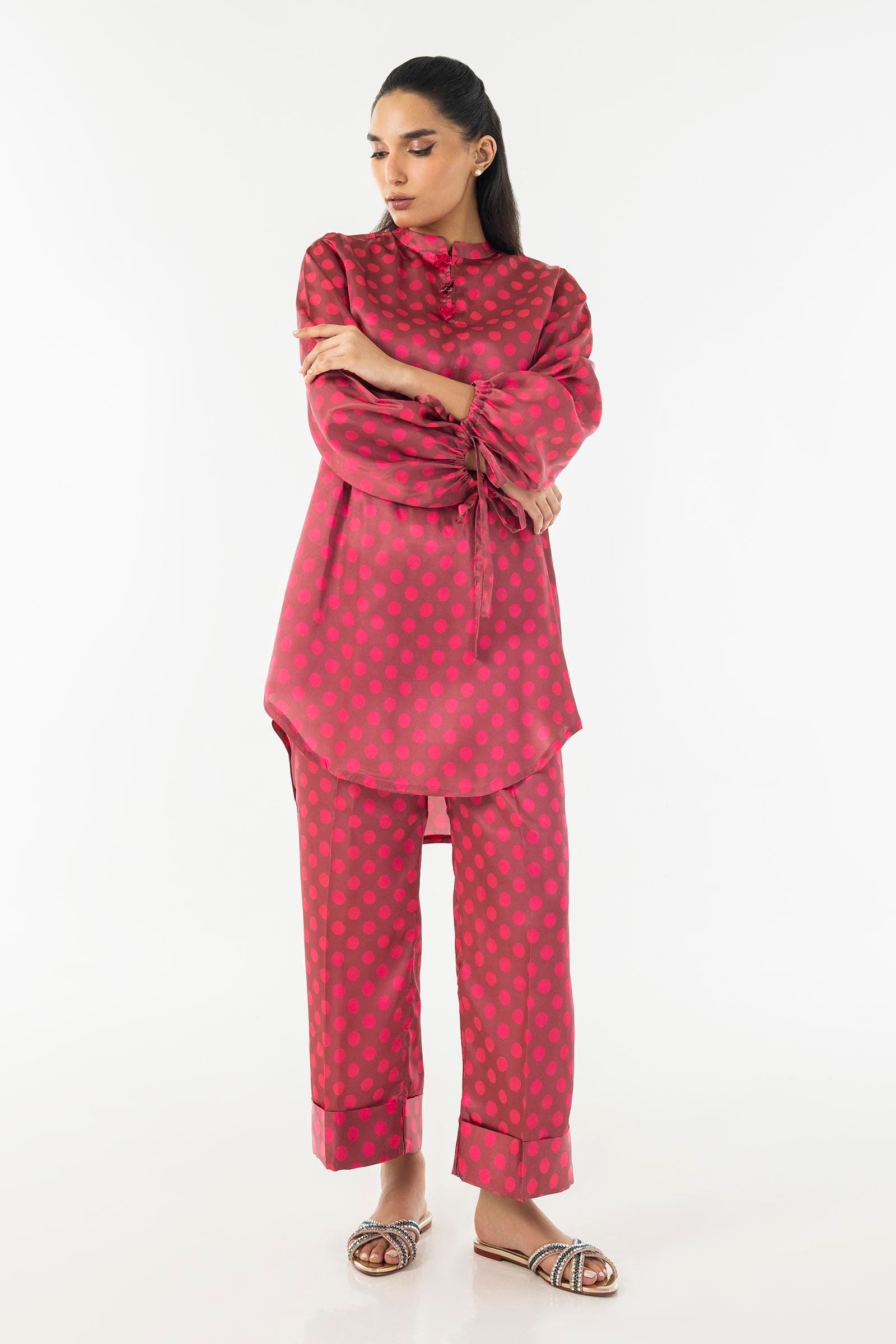 Classic polka dots, reimagined with modern flair.