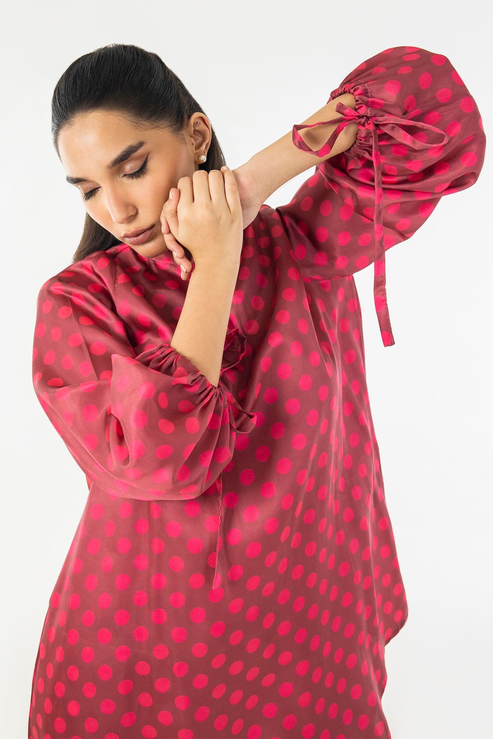 Classic polka dots, reimagined with modern flair.